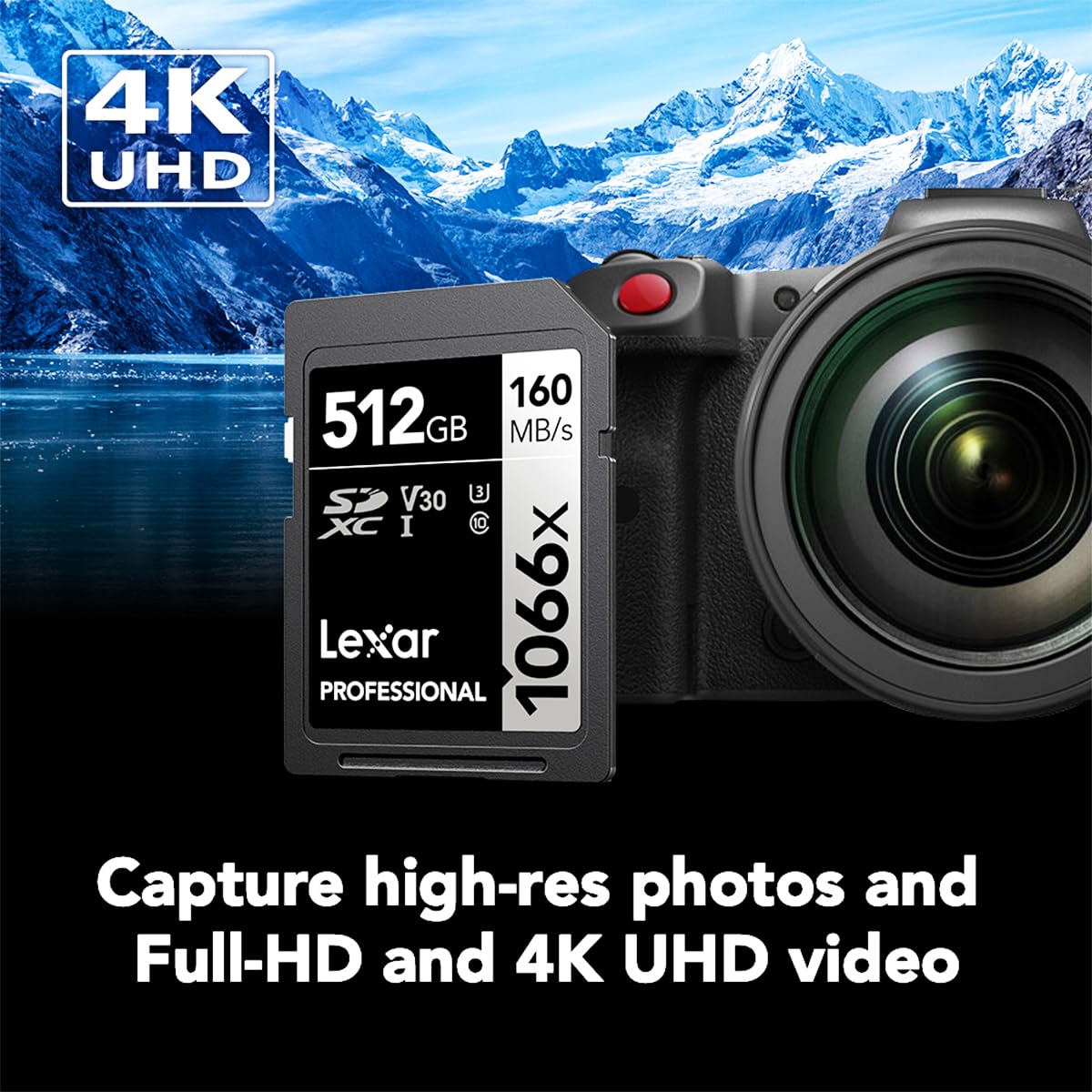 Amazon | Lexar 512GB Professional 1066x SDカード UHS-I C10 U3 V30